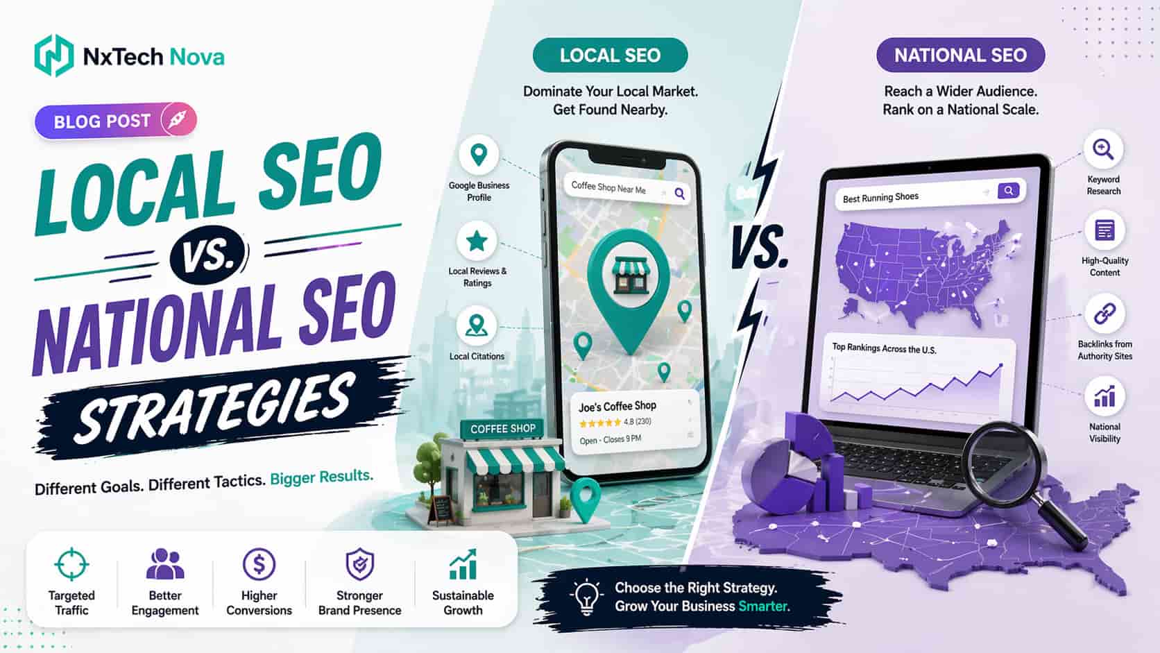 Local SEO vs. National SEO strategies