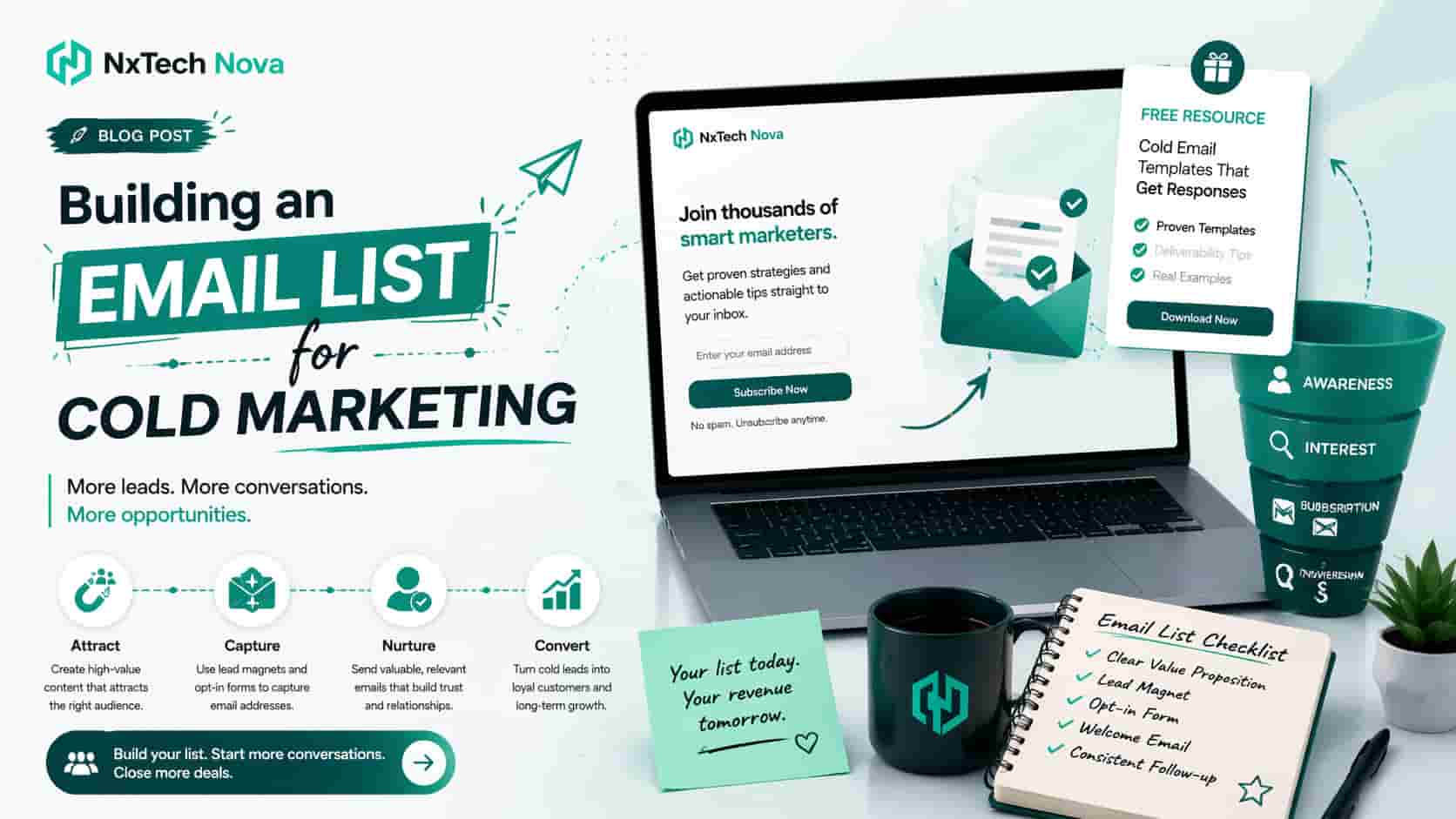 Building an email list for cold marketing