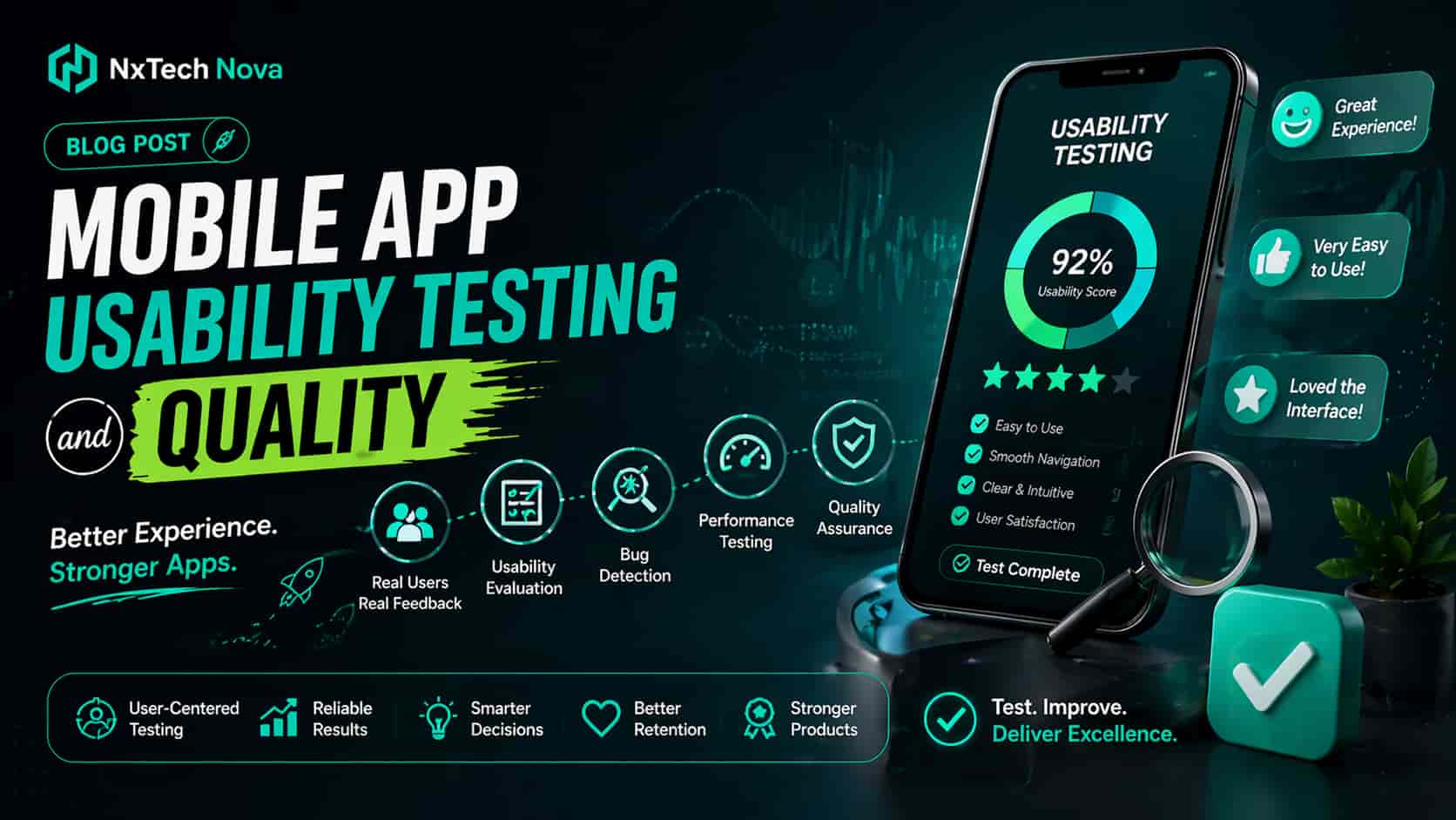 Mobile app usability testing and quality