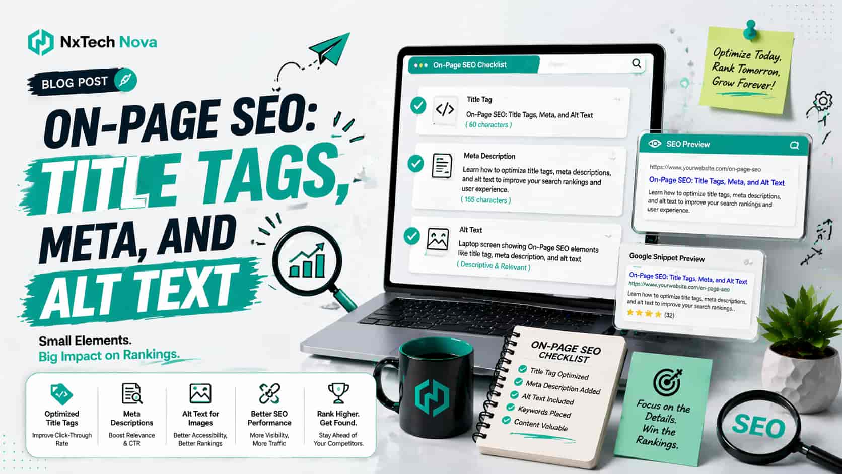 On-Page SEO: Title Tags, Meta, and Alt Text